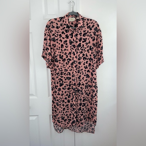 Maeve By Anthropologie Rita Printed Tunic Blouse Leopard Print Size Small - Picture 6 of 16